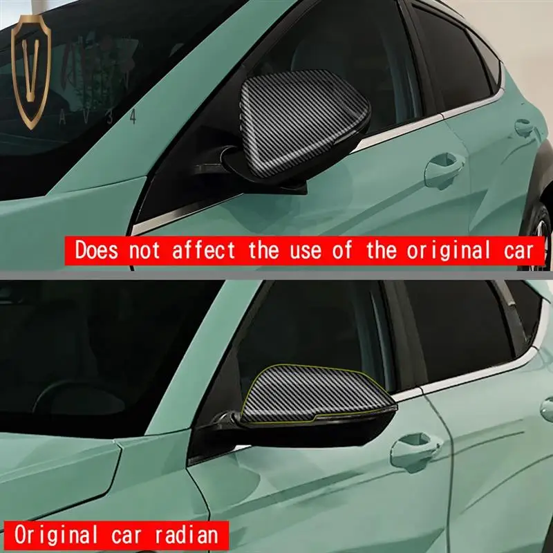 

AV34-Car Rear View Mirror Cover Caps Shell Trim Frame For Hyundai KONA 2024+ Car Trim Accessories
