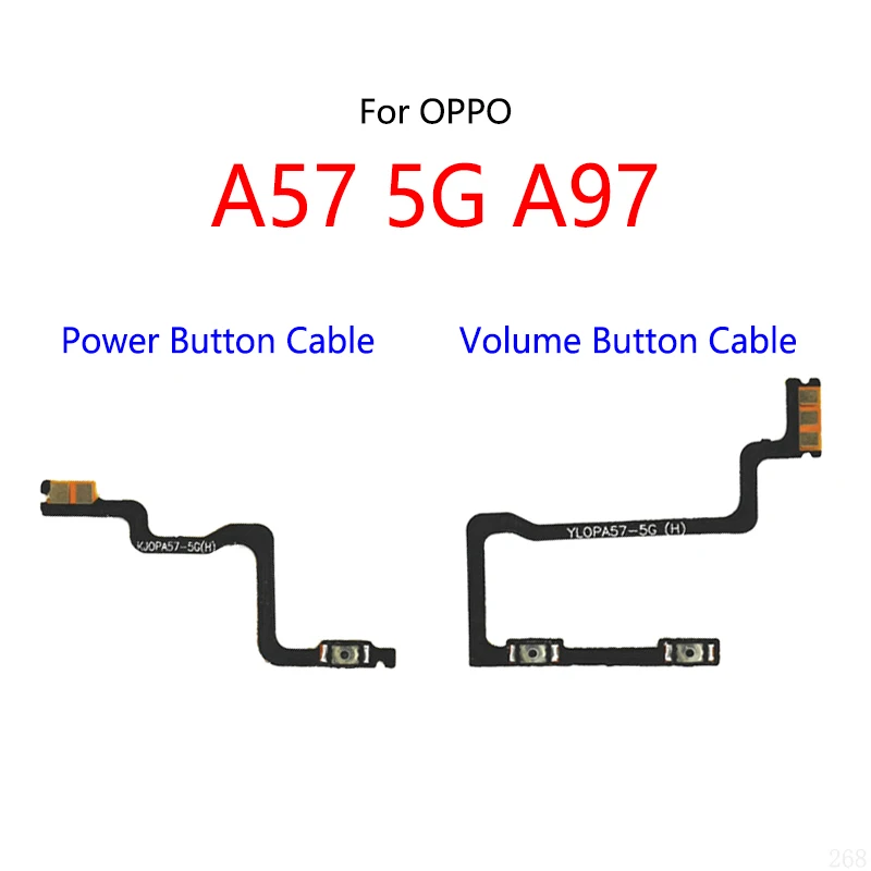 Power Button Switch Volume Mute Button On / Off Flex Cable For OPPO A57 5G A97