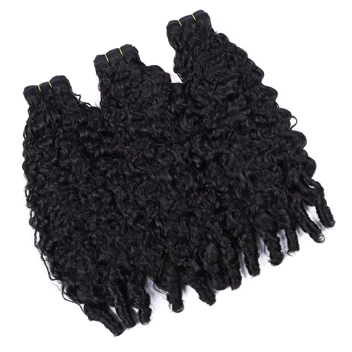 Burmese Curly Hair Bundles Burmese Virgin Raw Human Hair Bundles Unprocessed Weaving Water Wave Curly Hair Extensions
