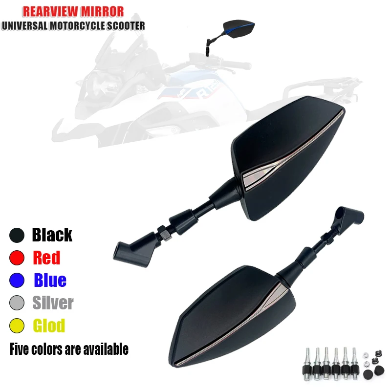 

Motorcycle Adjustabale Rearview Left Right Rear Mirrors Side Mirror For HONDA CRF 1000L AfricaTwin CRF1000L Africa Twin 8mm 10mm