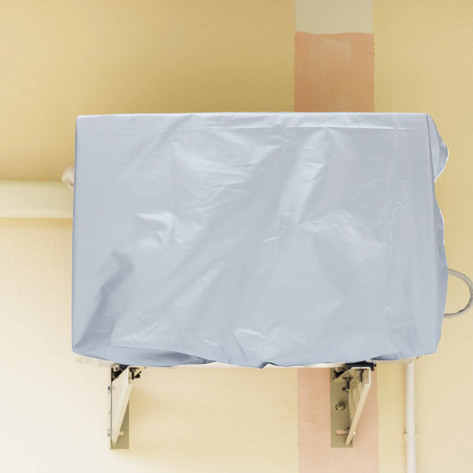 

1 шт. Водонепроницаемый защитный чехол для наружного блока кондиционера, черный, пылезащитный, складной