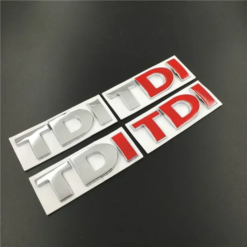 3D Metal TDI Letters Emblem Badge Sticker Decals for VW Golf 4 5 6 7 JETTA PASSAT MK2 MK4 MK5 MK6 MK7