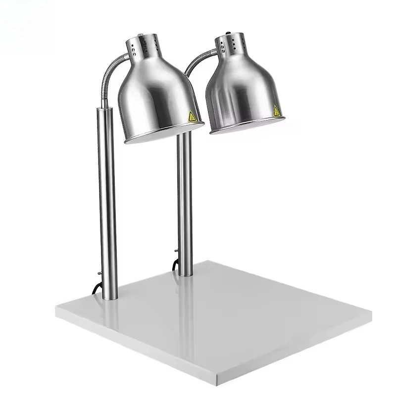 Gold Silver Luxury Buffet Heat Lamp Food Display Warmer for Catering Restaurants