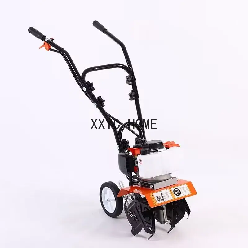 Farm Cultivator Garden Yard Soil Tilling Machine Air-Cooled 2 Stroke Tillage  Mini Gasoline Tiller