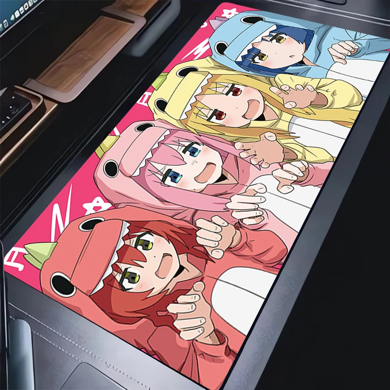 Mouse Pad Laptop Pink Anime Gamer Keyboard Pad Kawaii Girl B-bocchi the R-rock Mousepad PC Gaming Accessories Extended Desk Mat