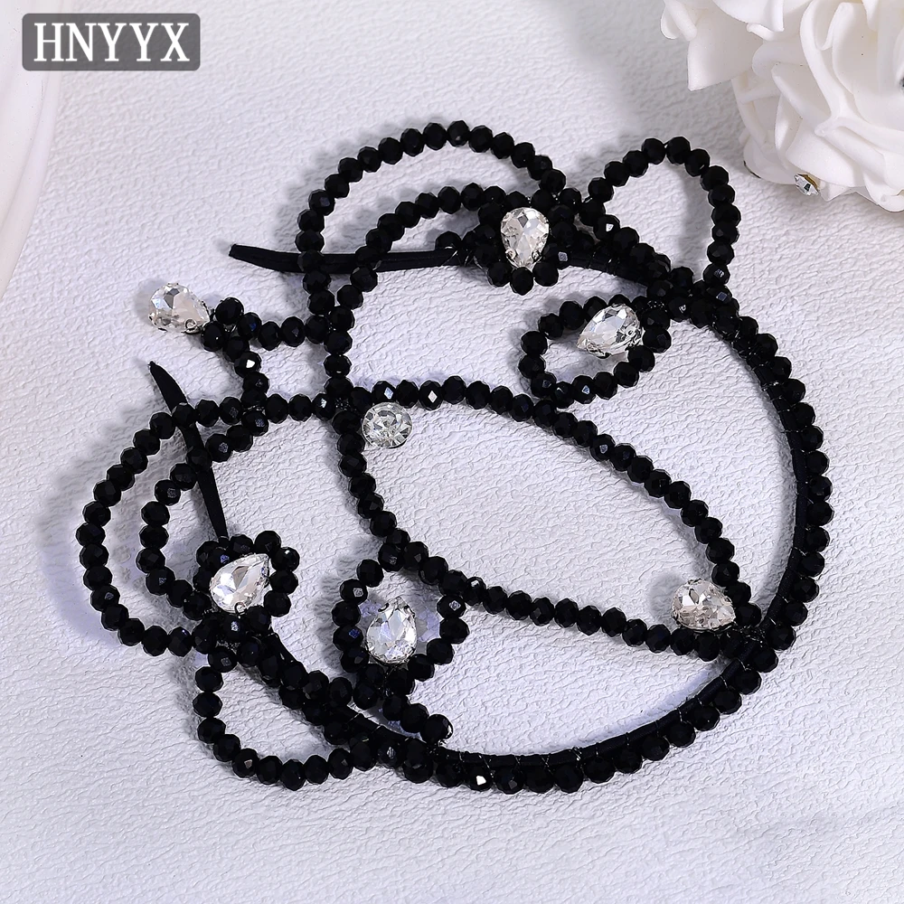 ที่คาดผมเจ้าสาวสไตล์โกธิค YouLaPan งานแฮนด์เมดประดับลูกปัดถักทอ แฟชั่นสำหรับผู้หญิง เหมาะสำหรับงานเลี้ยง งานปาร์ตี้ รุ่น YXA407