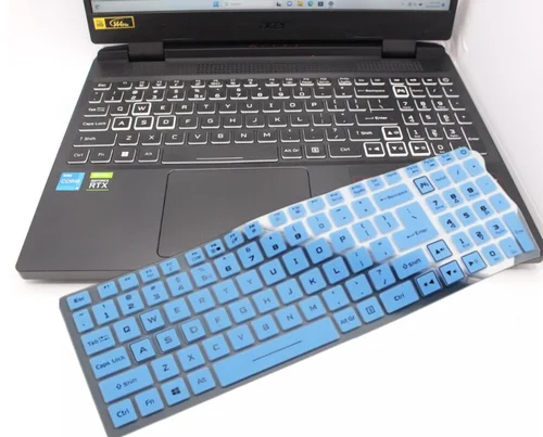 Cubierta de silicona para teclado de portátil, Protector de piel para Acer Nitro 5, AN515-58, AN515-57, AN515-56, AN515-55, 15,6 pulgadas