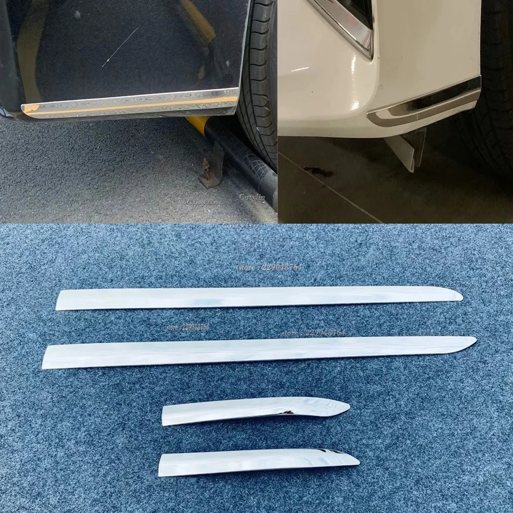 For Toyota Alphard AH30（Deluxe Edition）2019 2020 Car Front Bumper Corner Cover Trim anti-rub Lip Molding Cover Styling
