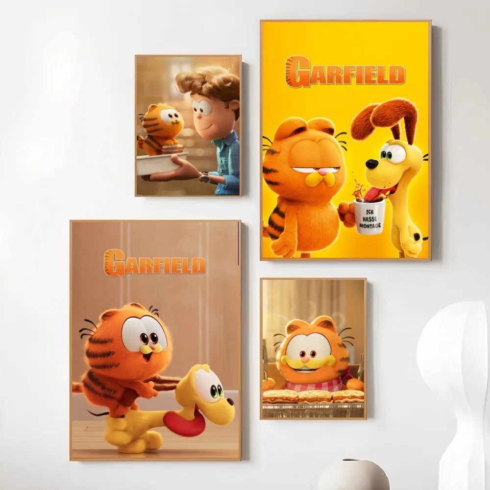 Film G-GarfieldES Cute Cat Baby Poster Prints Wall Painting Bedroom Living Room Decoration Office Home