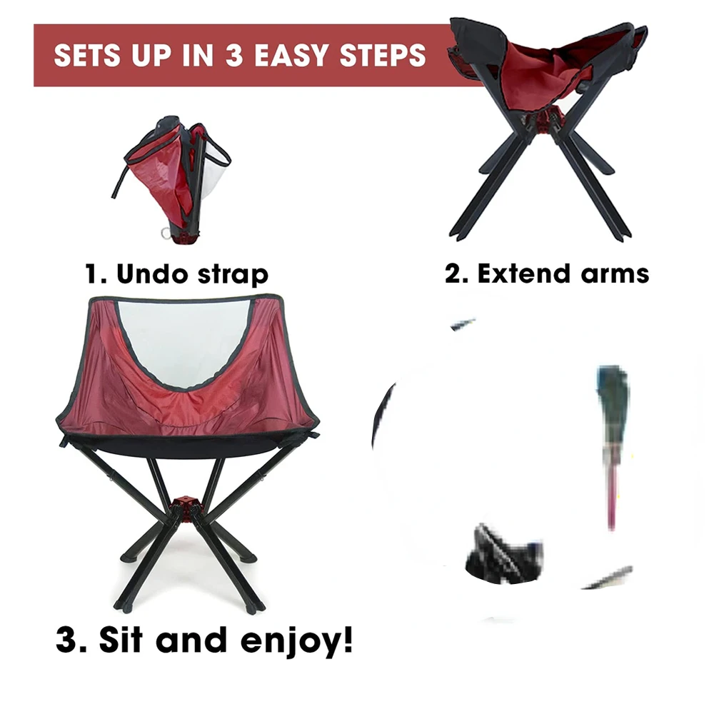 Portable Chair Camping Chairs - A Small Collapsible Portable Chair That Goes Every Where Outdoors