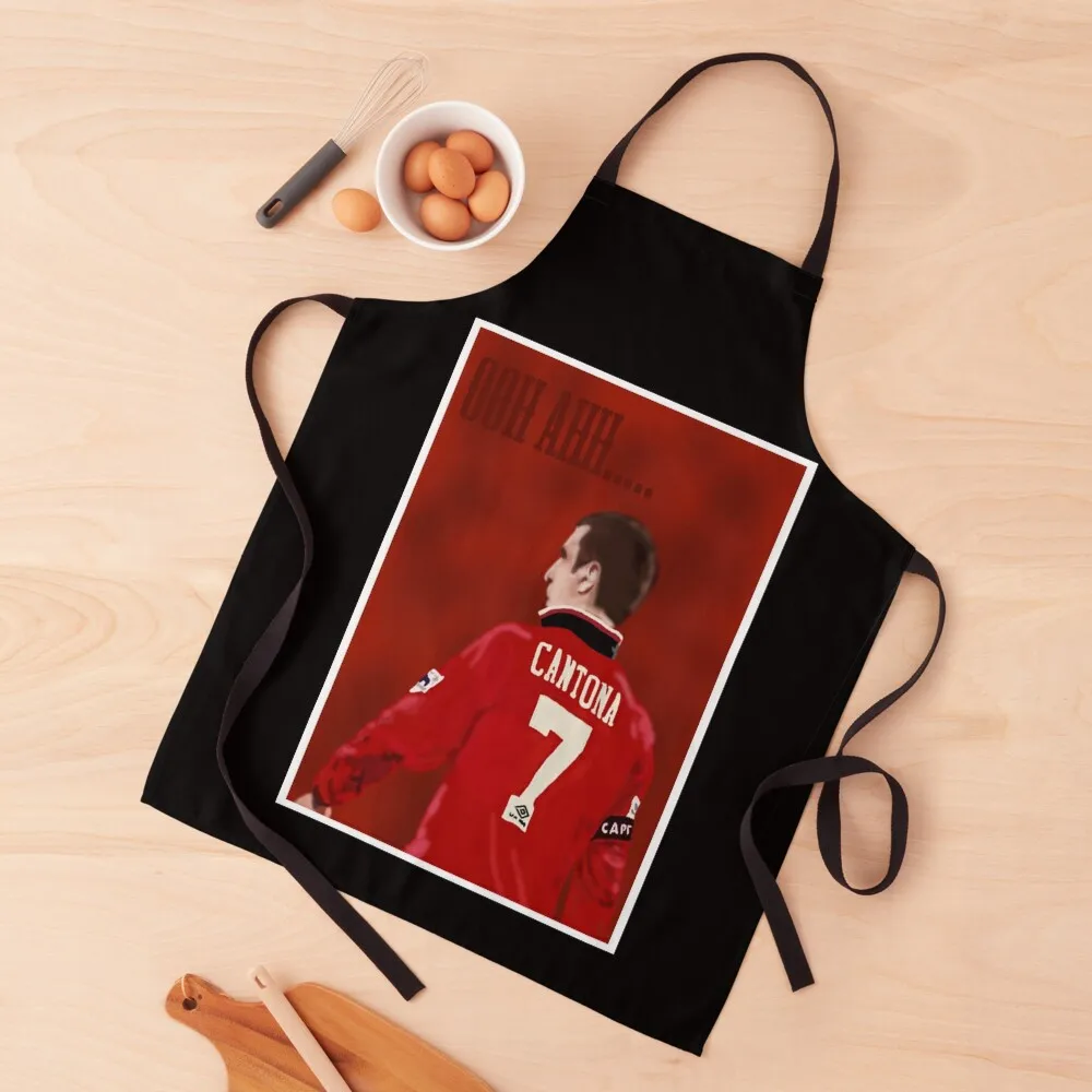 

Manchester United legend, Ooh Ahh Cantona Apron Art barber uniform Women's Apron