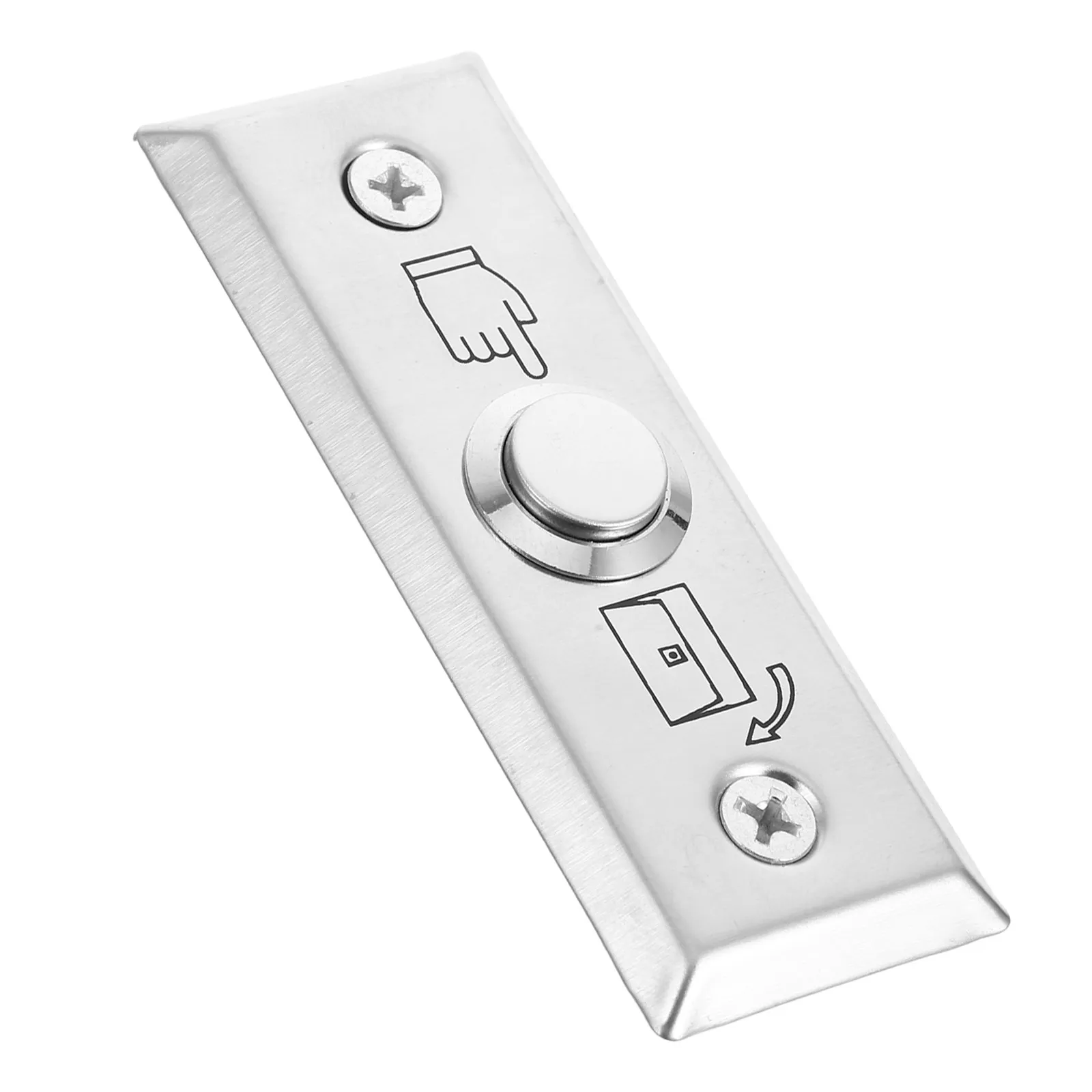 

1Set Stainless Steel Door Access Control Switch Push Exit Button Doorbell Wall Panel Cover Plate Protector for Store