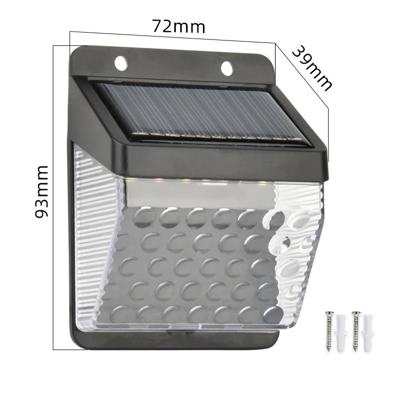 Solar Outdoor LED Wall Light Patio Waterproof Steps Garden Wall Light Garden Decoration Solar Lighting Lamp