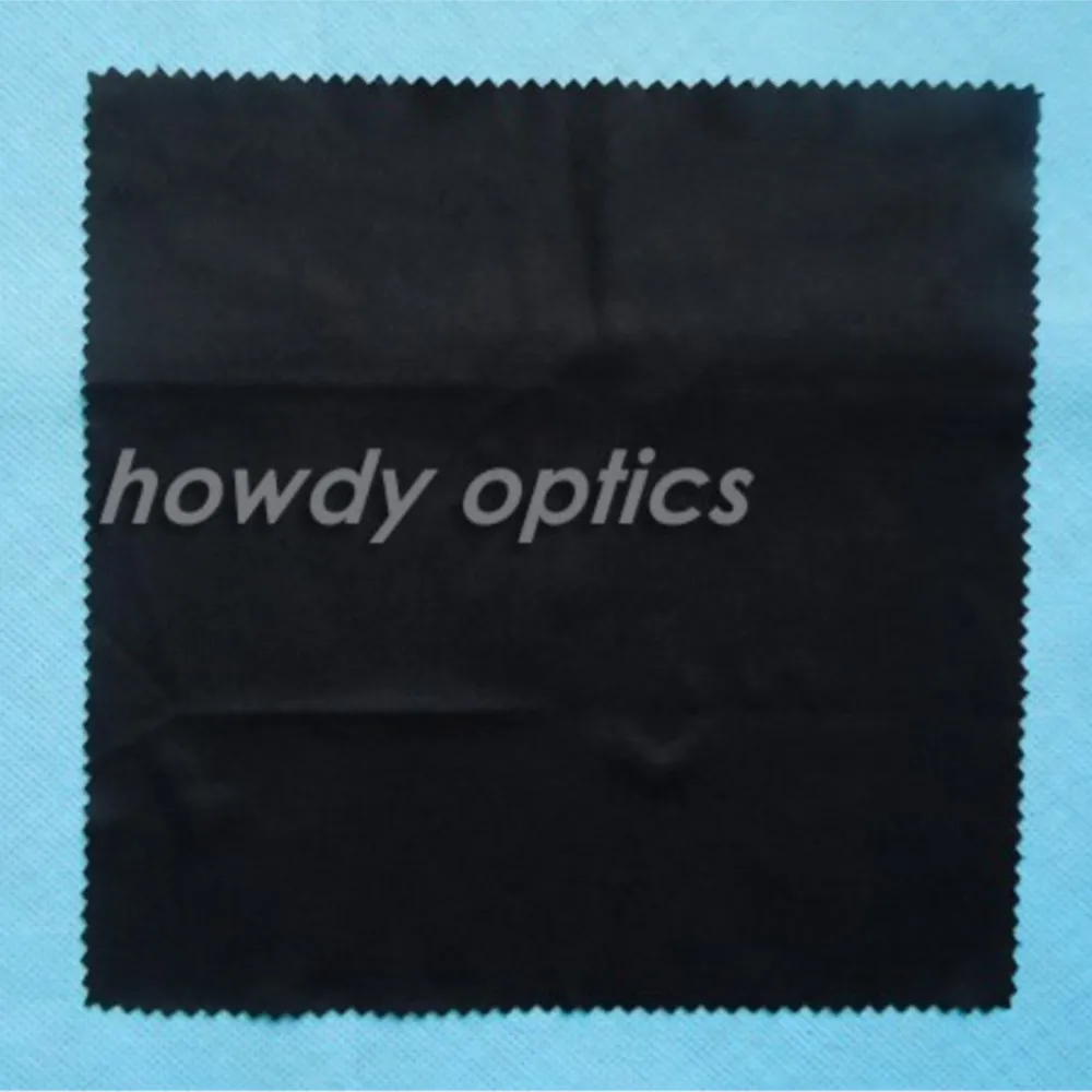 

50pcs Black microfiber cleaning cloth 20x20cm eyewear cleaning cloth lens cloth