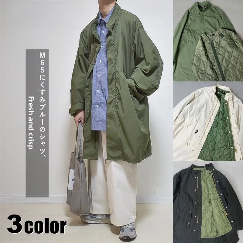 

Теплая длинная верхняя одежда из джата M65 Parka Og07 Ретро в стиле милитари Sle из смеси хлопка Молодежная модная Thiened Повседневная одежда для отдыха