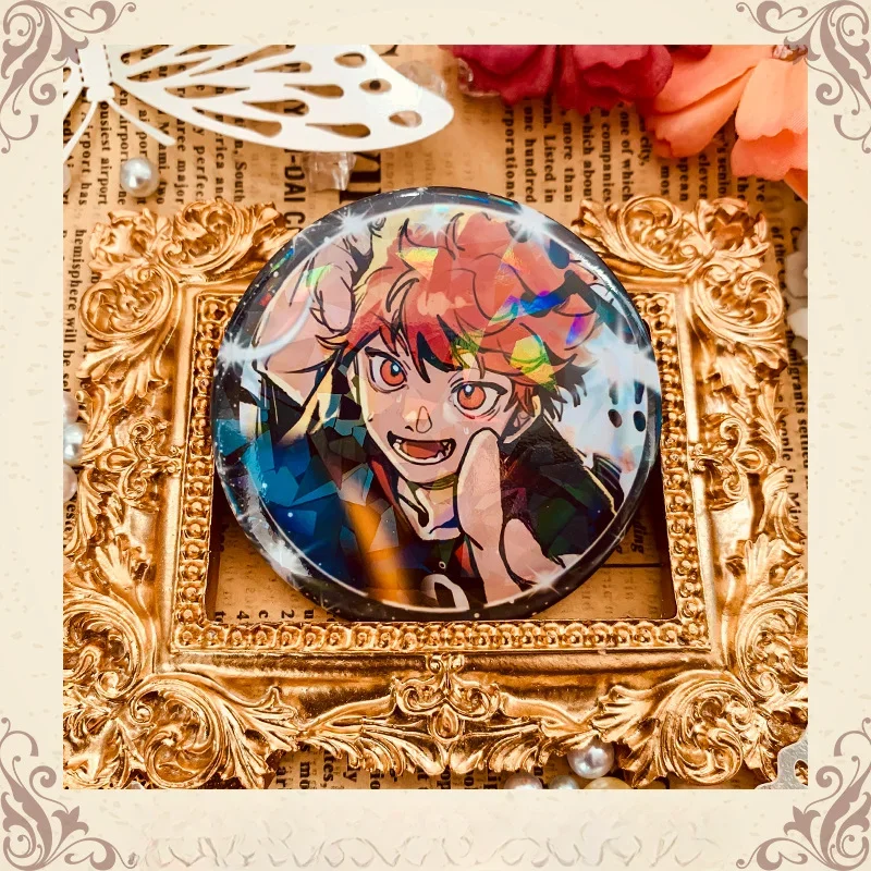 Shoyo Hinata Tobio Kageyama Daichi Sawamura 58mm High Quality Brooches Anime Figure Badge Personality Pin Collar Friend Gift