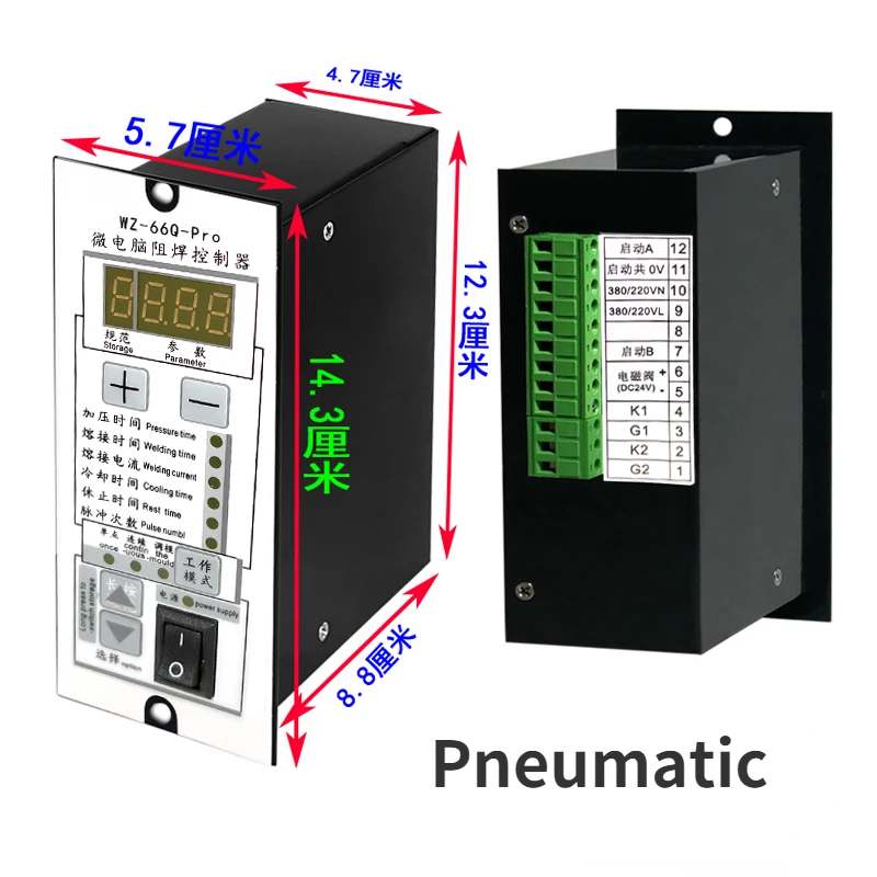 Pneumatic Spot Welding Controller Box WZ-66ZQ Foot Spot Welding Machine Control Board DHJ-10-AZ Spot Welding Controller