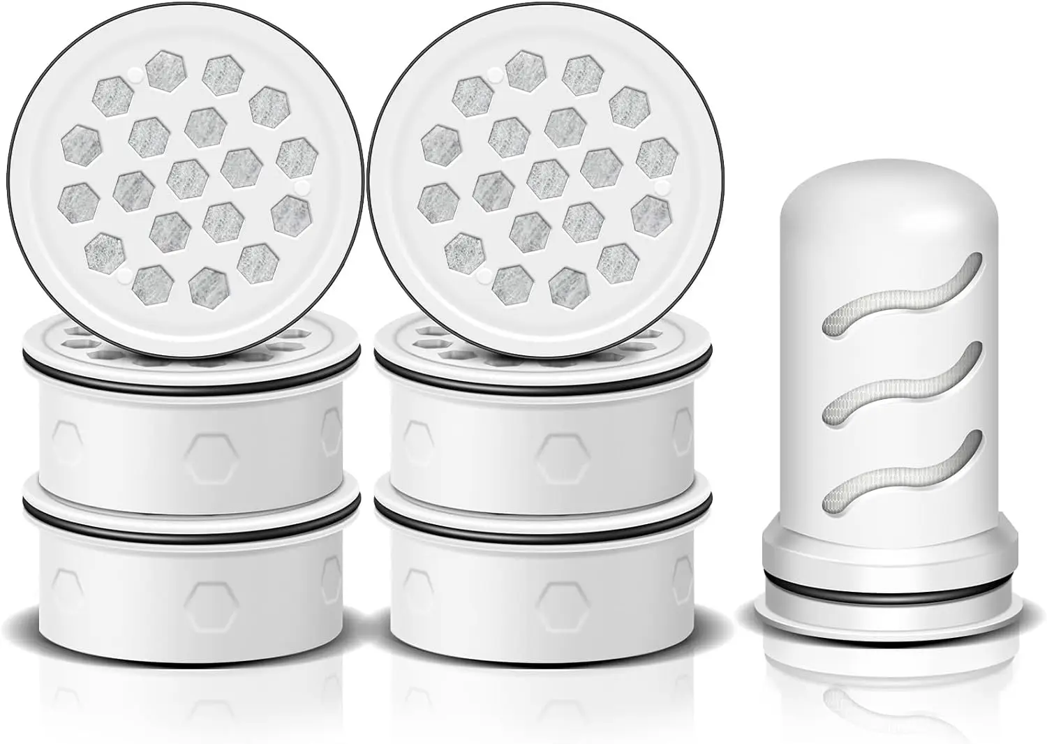 

Высококачественная замена фильтра для воды для домашних диспенсеров и шатунов, усовершенствованная система фильтрации 6 + 1