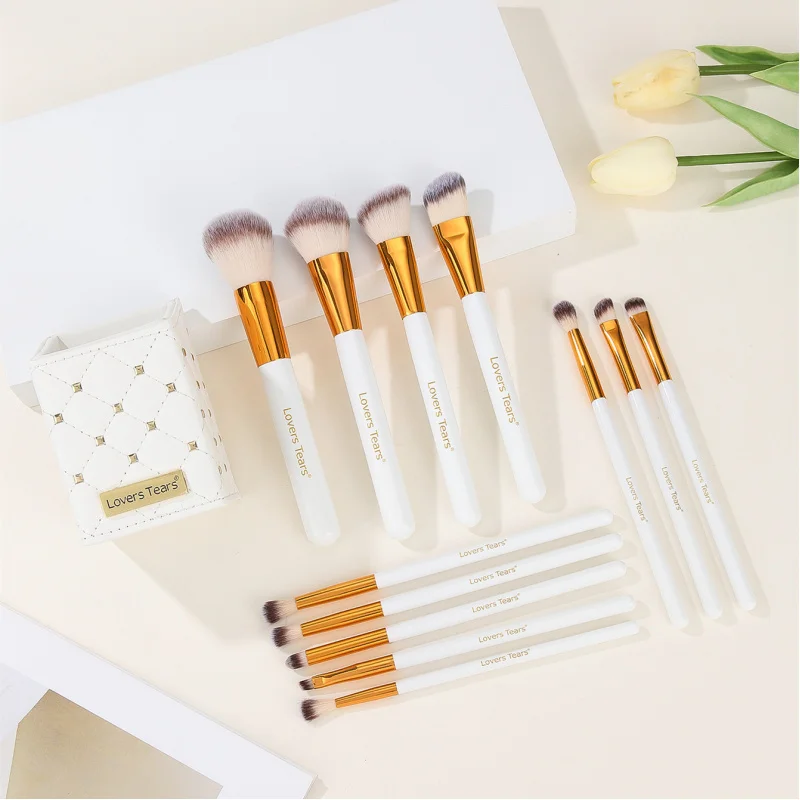 12Eimer Set Make-up Pinsel Puder Rouge Lidschatten Kontur Foundation Pinsel Beauty Tools
