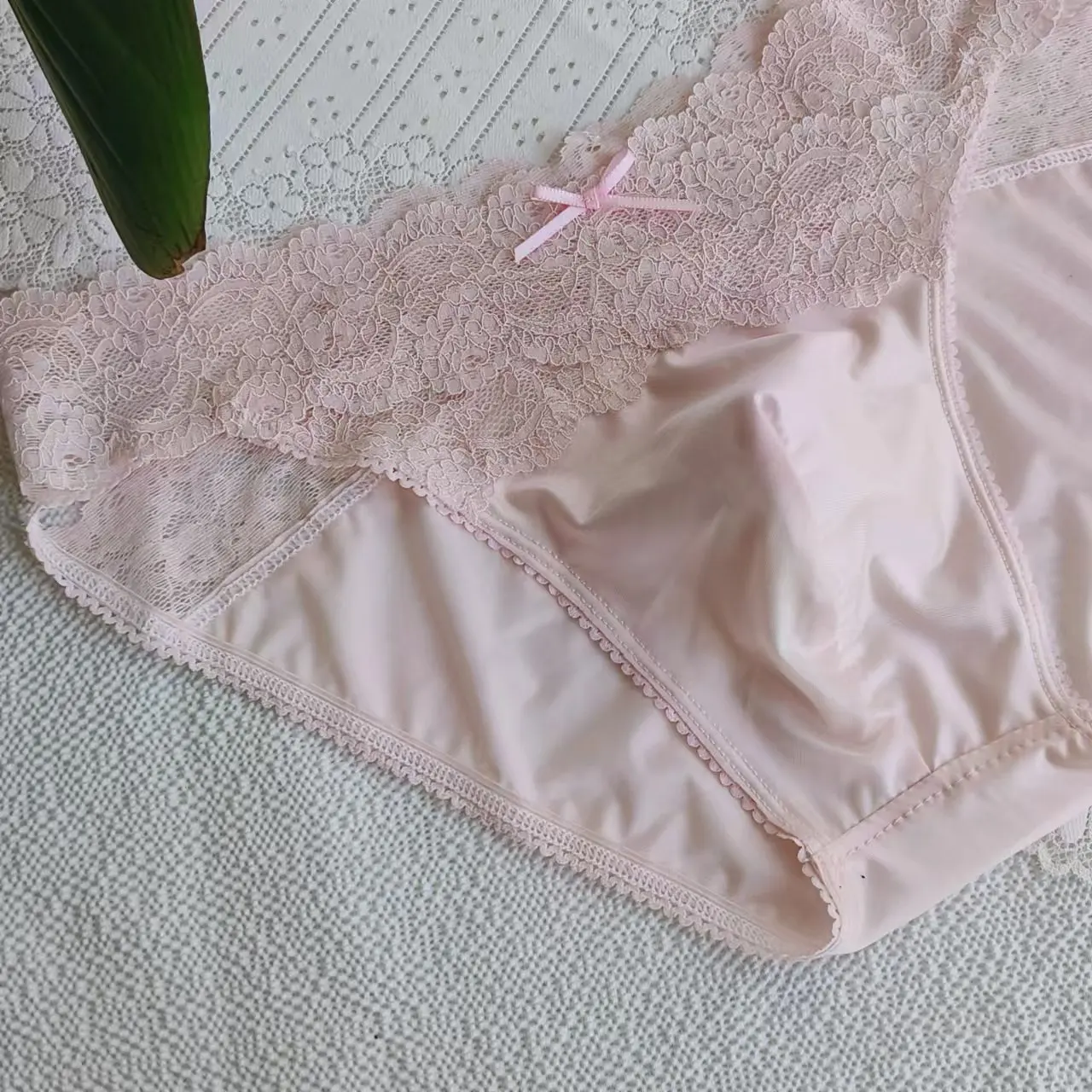 

Man's Cross Lace Panties Briefs Sexy Silky Touch Live Show Dance Priate Party LGBQ BF Gifts FKK Thai Harajuku