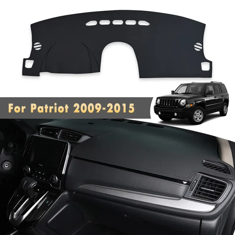 Auto-Armaturenbrett-Abdeckungen für Jeep Patriot 2015 2014 2013 2012 2011 2010 2009, Auto-Matten, Sonnenschutz, Instrumententafel, Zubehör, Produkte