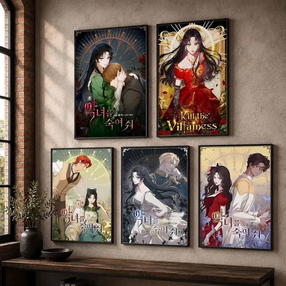 Popular Manhwa K-Kill the VillainessS Painting Calligraphy Canvas Posters Wall Art for Home/Office/Dorm/Living/Bedroom