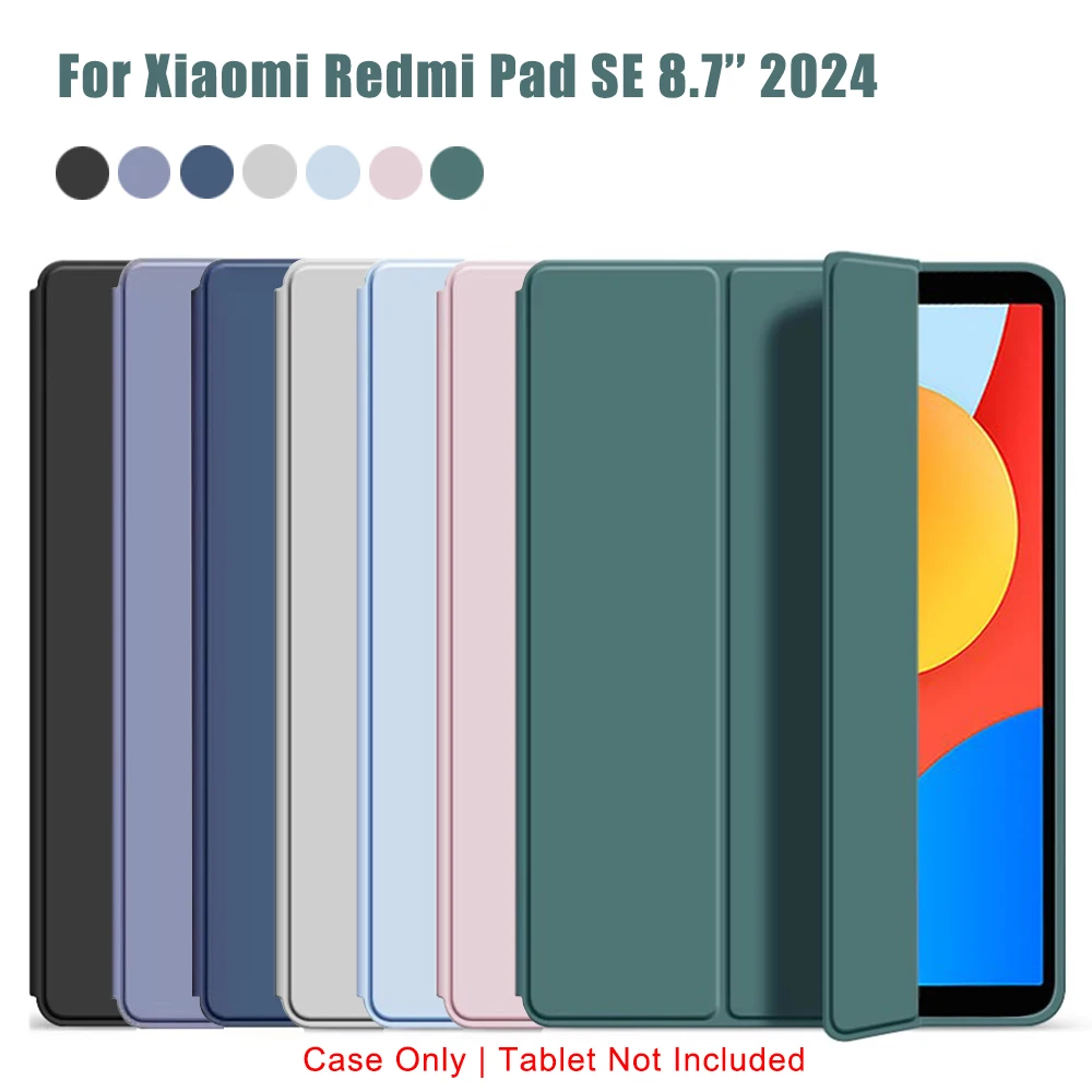Tri-fold Flip Case For Xiaomi Redmi Pad SE 4G 8.7 inch 2024 