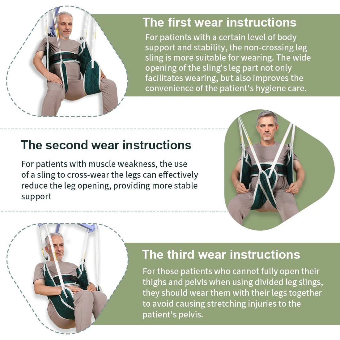 Patient Transfer Lift Sling with Head Support
