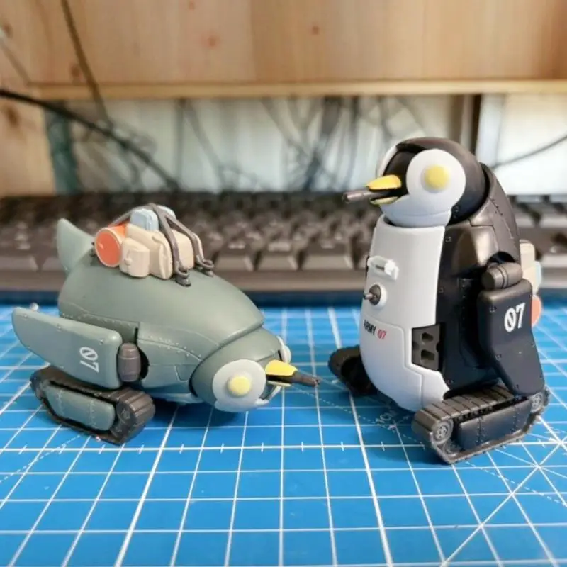 TOYS CABIN Jouet capsule mini pingouin mecha transformable, modèle de collection super articulé à l'échelle micro pour décoration de bureau, en stock