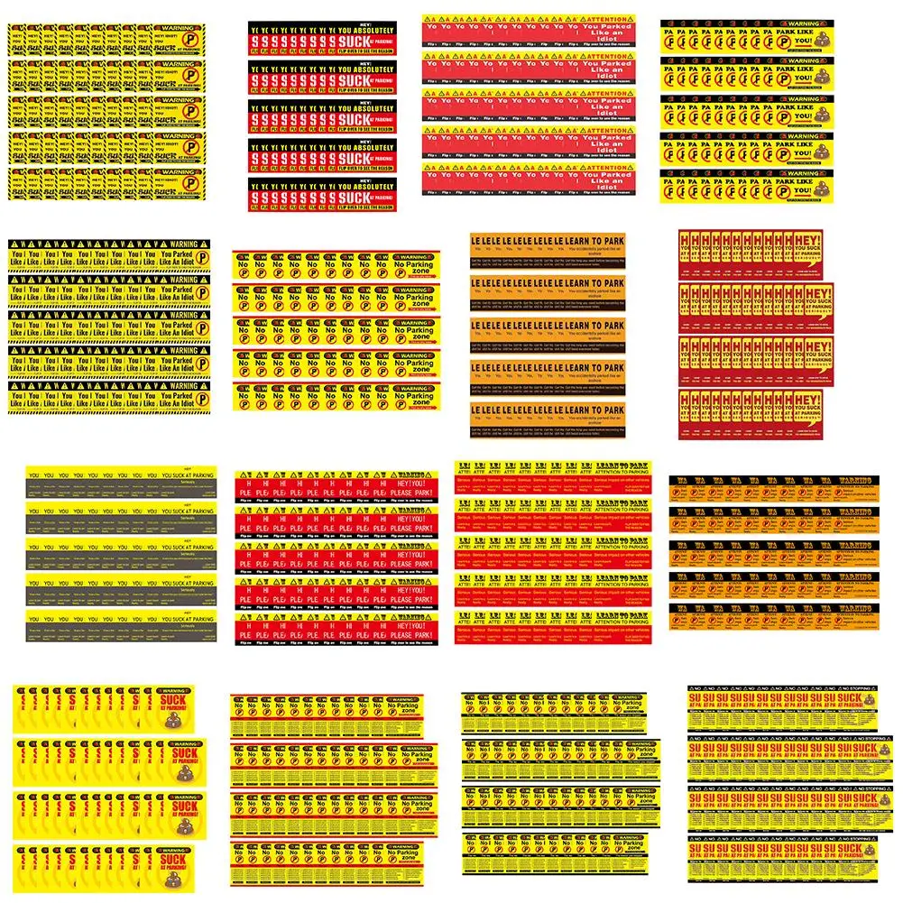 50pcs Parking Violation Card 