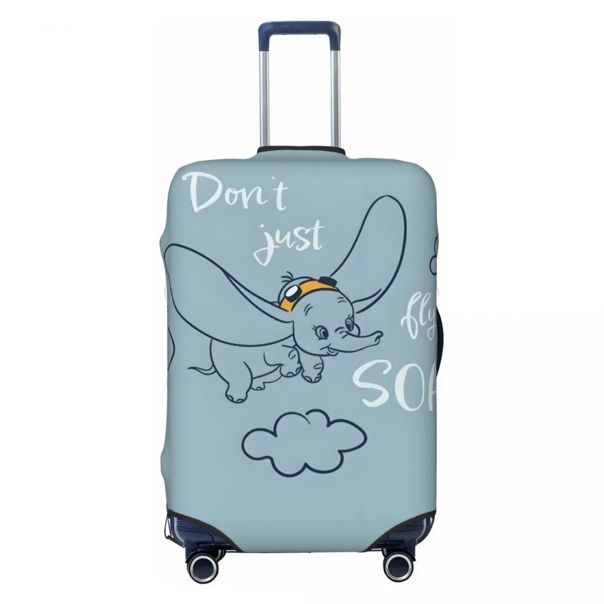 

Custom Dumbo Cartoon Luggage Cover Protector Funny Cute Elephant Travel Suitcase Covers for 18-32 Inch