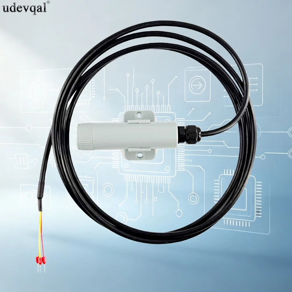 CO2 Sensor Temperature Humidity Integrated Transmitter DC9-28V 0-5000ppm SDI-12 RS485 Output 2M Cable CO2 Concentration Meter  2