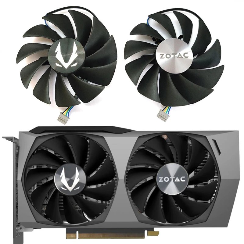 NEW 89MM 4PIN GA92S2U RTX 3060 Twin Edge GPU Fan，For ZOTAC