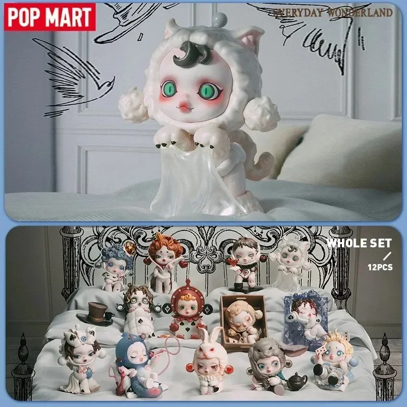POP MART Skullpanda Everyday Wonderland Series Figura de Acción Anime Kawaii - Caja Sorpresa Coleccionable Muñeco de Regalo