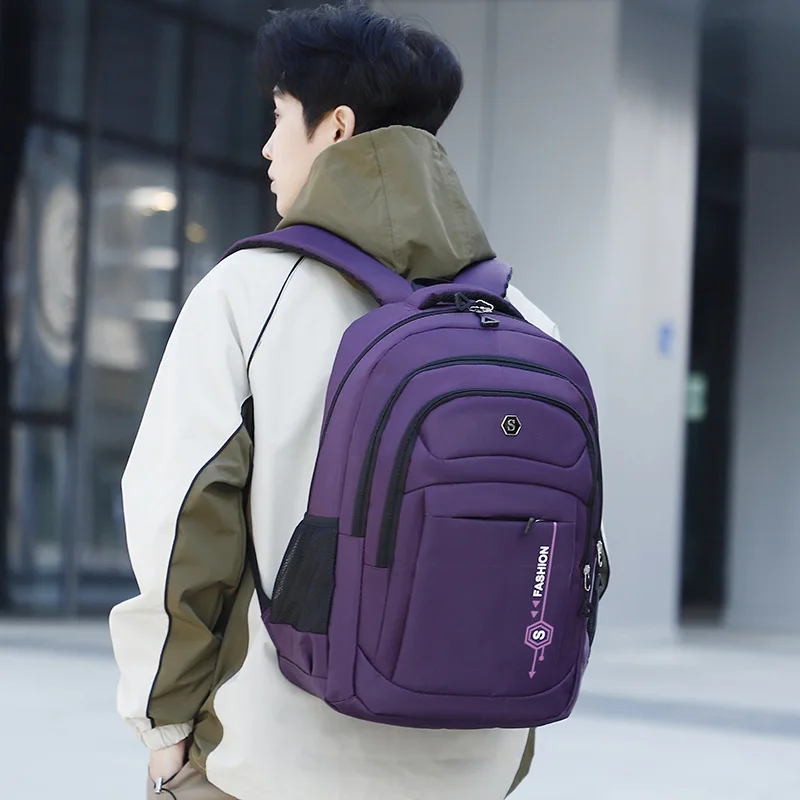 Sac à dos d'affaires étanche pour hommes, sacs à dos d'école USB, sac à dos pour ordinateur portable de 15.6 pouces, sacs à dos de grande capacité pour hommes