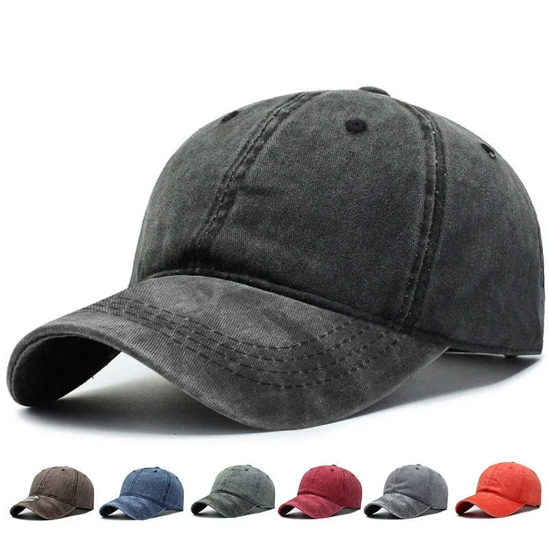 Bare Board Washed Baseball Cap Outdoor Naked Travel Sunshade Hat Women's Tide Hat