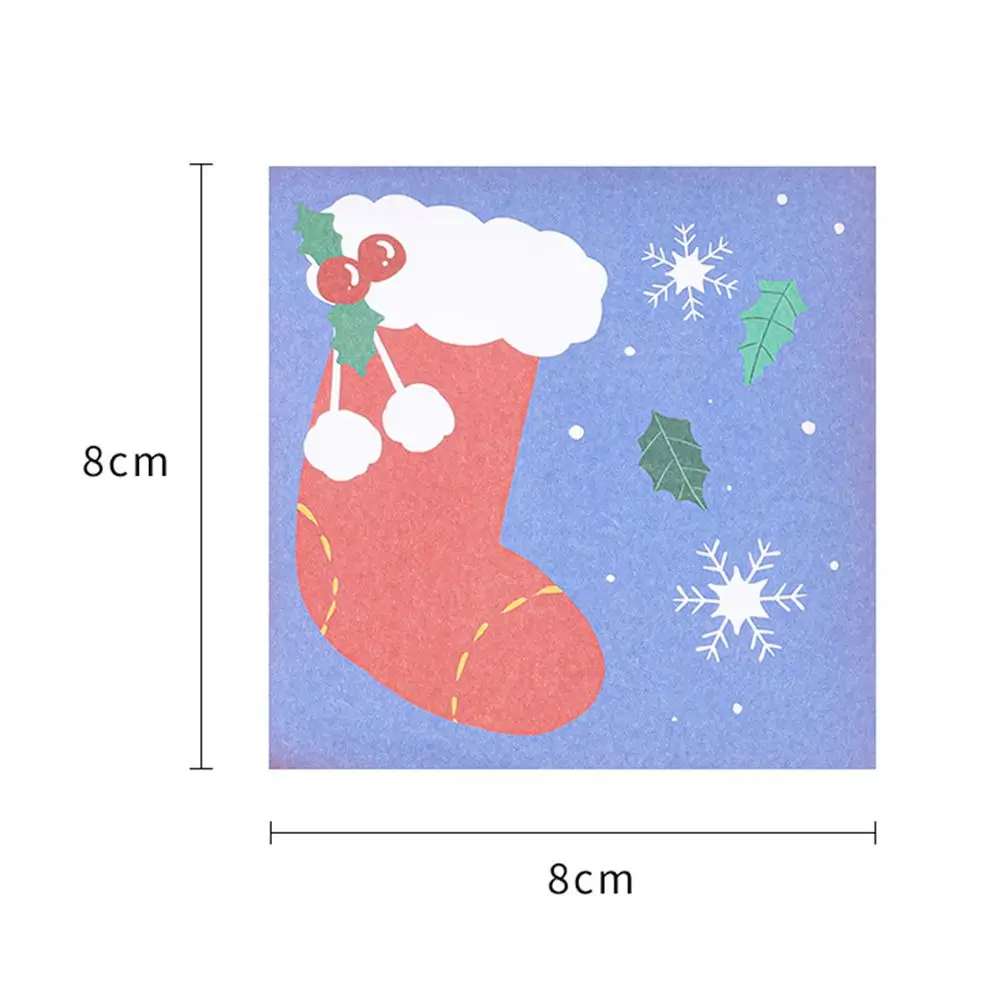 Christmas Adhesive Cartoon Notepad Memo Pad Paper Sticker Planner Stickers Sticky Notes