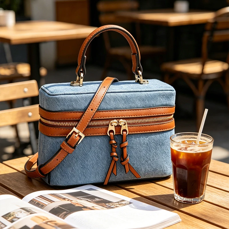 세련되고 다재다능한 사각 박스 백, 명품 패션 데님 핸 - Luxury Bags Jacquemus 리뷰 및 가격