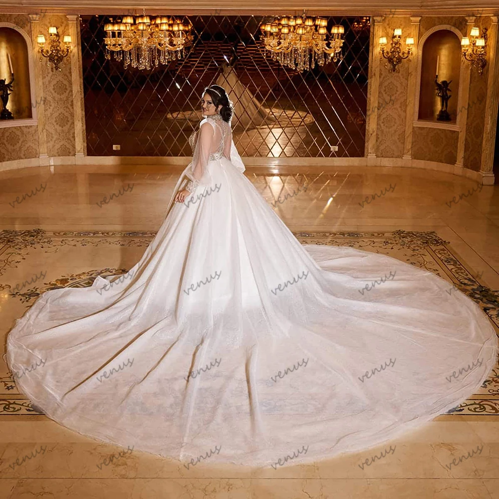 Exquisite Wedding Dresses A Line Tulle Tiered Bridal Gown Beading Appliques Pretty свадебное платье Vestidos De Novia Customized