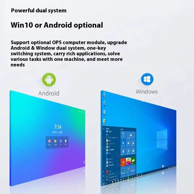 85-Inch 4K All-In-One Interactive Teaching Digital Whiteboard Touch Mobile Smart Screen 86 Inch Conference Tablet Multimedia LCD