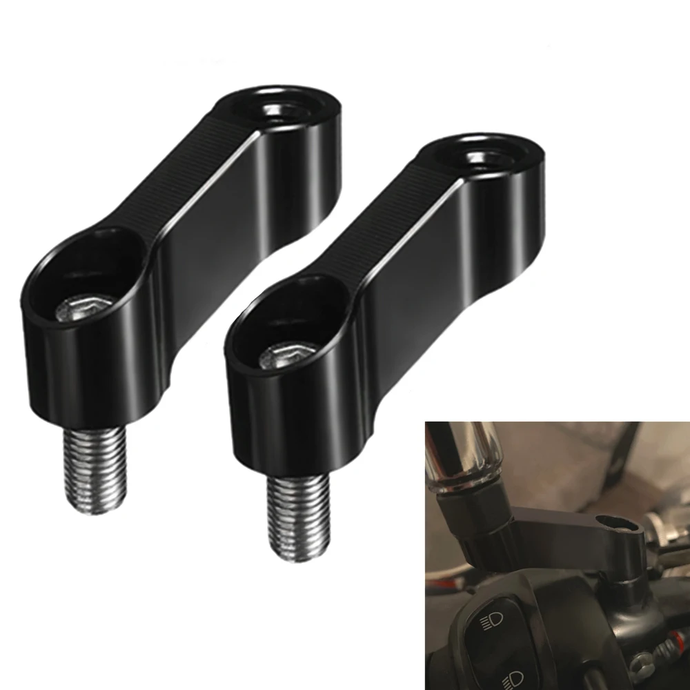 

Motorcycle Rearview Mirrors Extension Riser Extend Adapter For Honda Hornet 600 Yamaha Mt 10 Bicycle Parts Cb190r