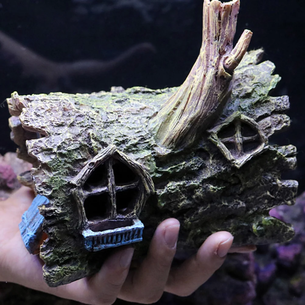 

Artificial for Fish Tank Resin Aquarium Decor Lively Natural Landscape Enhance Visual Appeal Safe for Fish