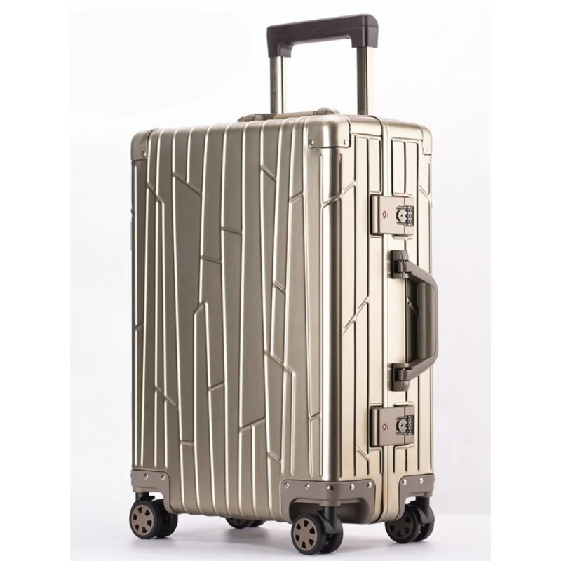 

Magnesium Alloy Trolley Case Luggage Case 20 24 Boarding Bag Check-in Suitcase