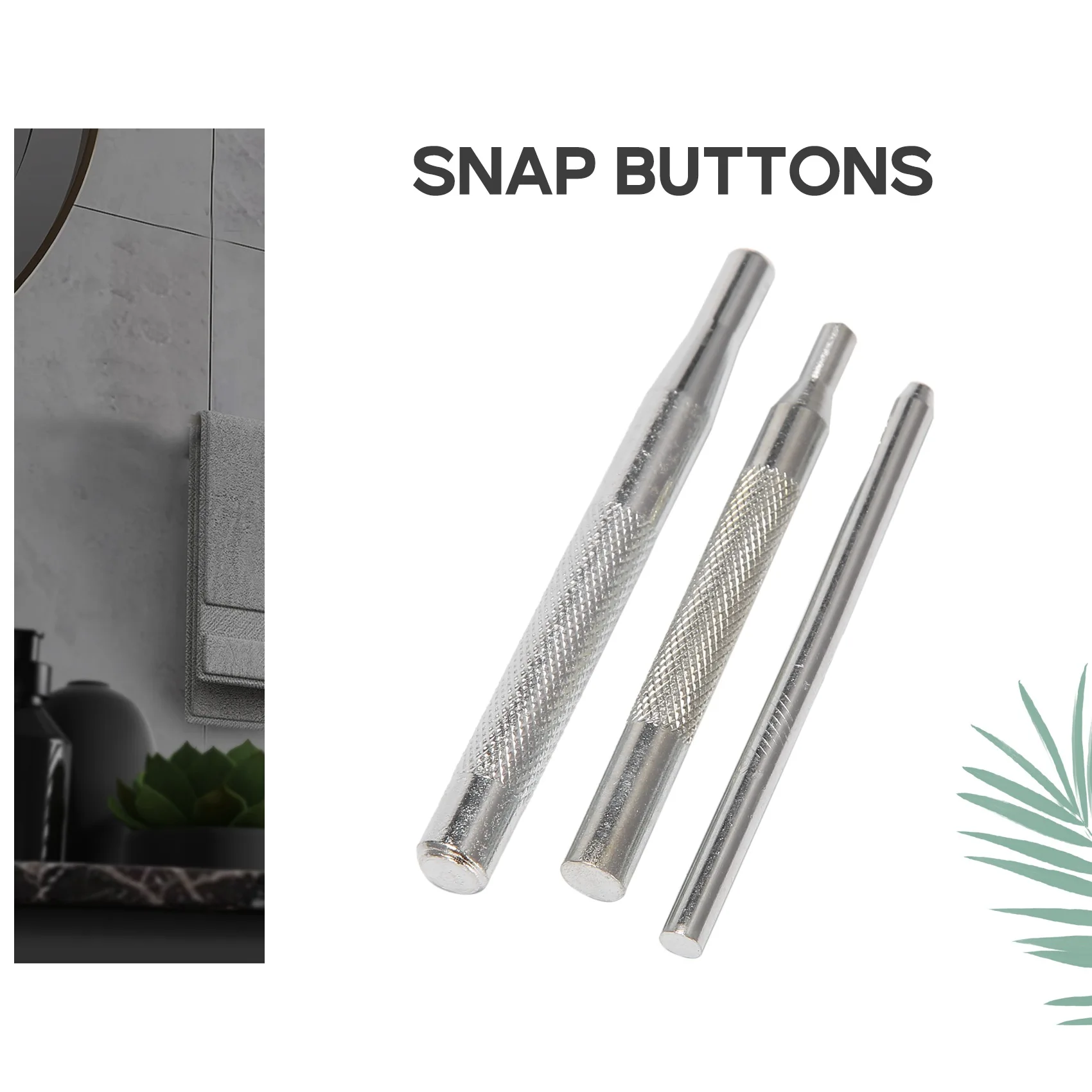 PORK-72Pcs Botón de presión de cierre de acero inoxidable de 15MM para lienzo de barco marino con juego de herramientas de perforación, color plateado