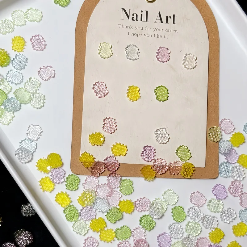 20g/50g/100g Mini Honeycomb Cookie Resin Charms 10×9mm Simulation Food Decorations for Nail Art, Earrings and Slime DIY