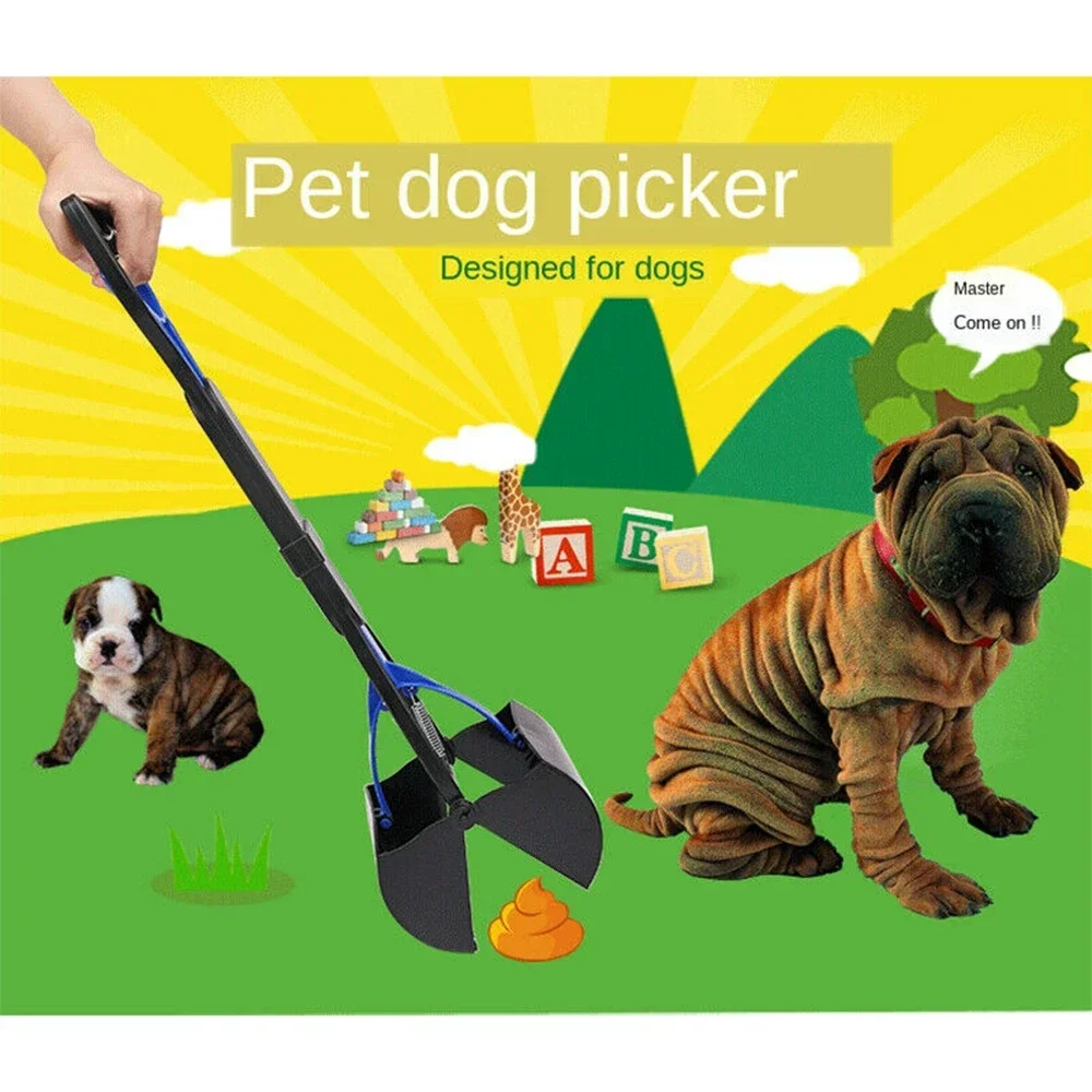 الكلب Pooper مغرفة الحيوانات الأليفة مقبض طويل الفك أنبوب مغرفة المنتقى البراز جامع أدوات نظيفة في الهواء الطلق طوي الحيوان البراز الأنظف