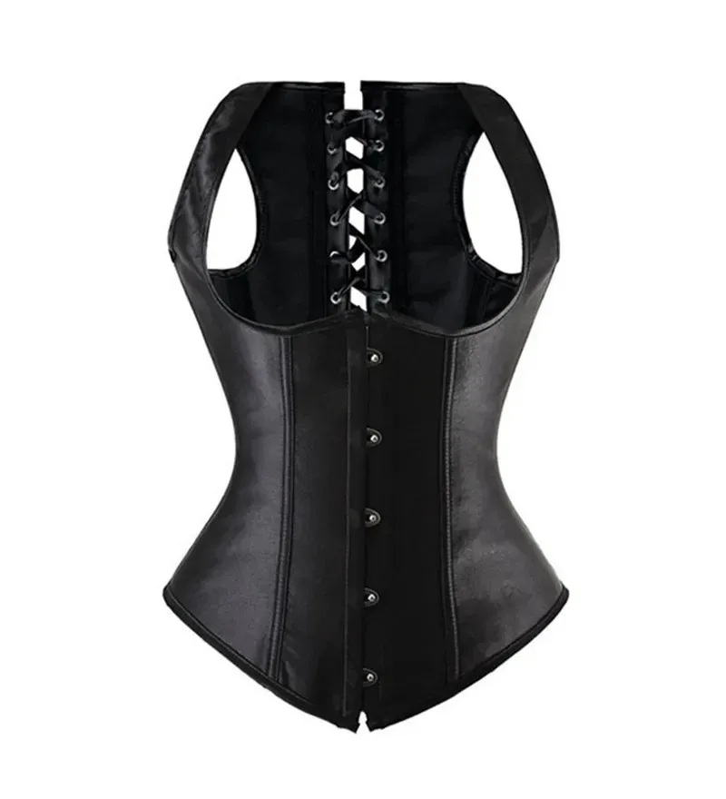 コルセットアンダーバストショルダースリングランジェリーベストオーバーバスト女性用トップセクシービスチェプラスサイズコスチュームビクトリアンブラック