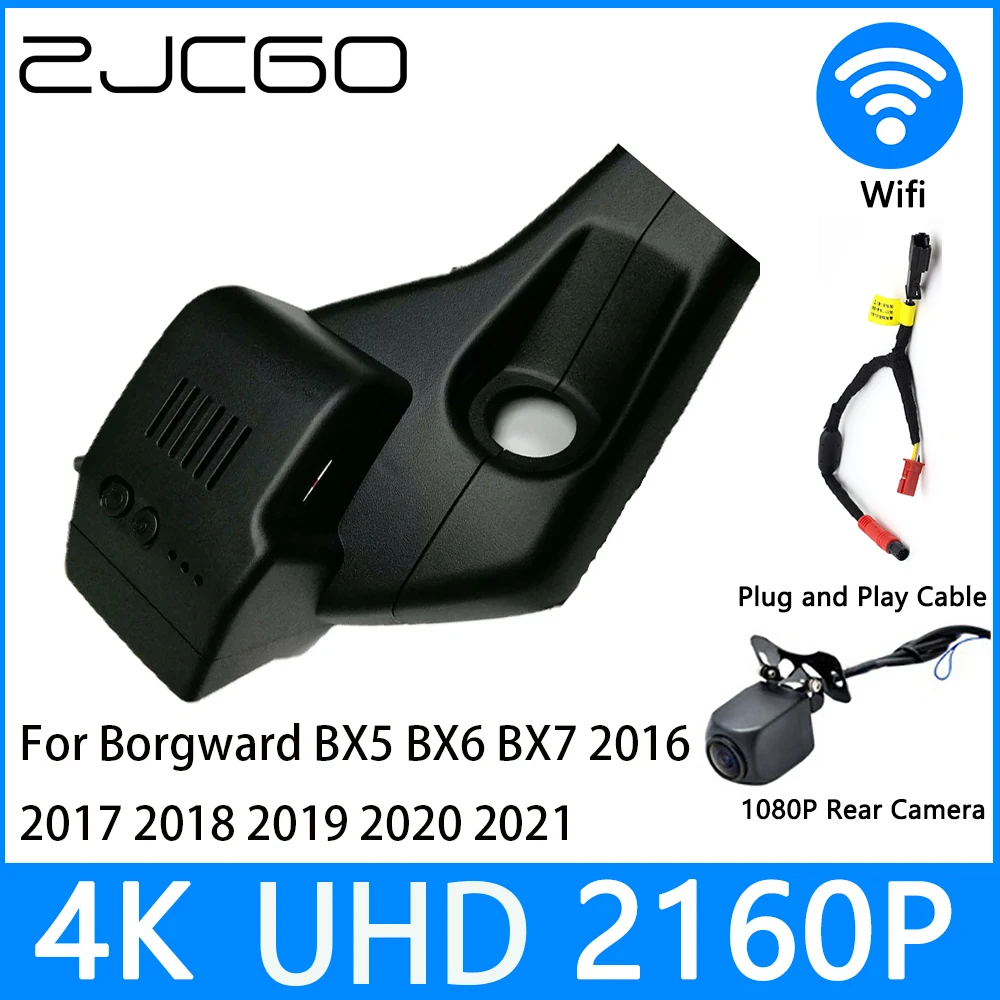 

ZJCGO Dash Cam 4K UHD 2160P Car Video Recorder DVR Night Vision for Borgward BX5 BX6 BX7 2016 2017 2018 2019 2020 2021