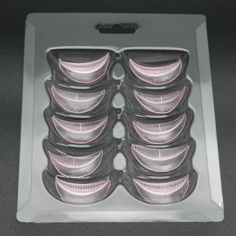 New Silicone Durable Eyelash Permanent Perm Curler Curling Root Lifting False Fake Eyelash Shield Pad Patches 5 Pairs