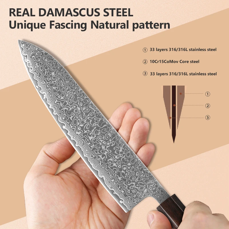 Japanese Kiritsuke Chef Knife Set 3